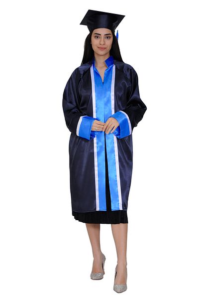 Mezuniyetshop Graduation Cubbesi Lise Navy Blue White