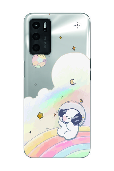 Magic Ring غلاف هاتف شفاف متوافق مع هاتف OPPO A16