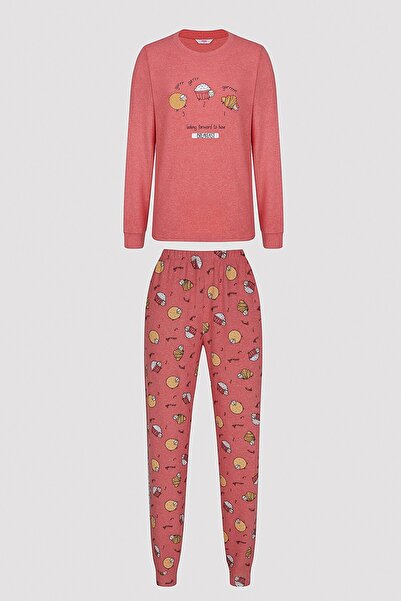Penti HAPPY BREAKFAST LS PANT SET
