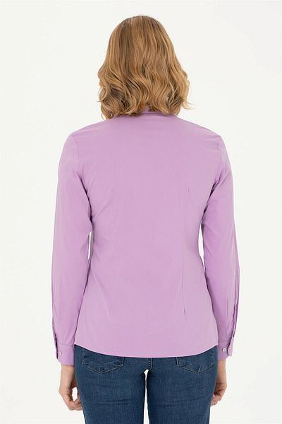 U.S. Polo Assn. Lilac Long Sleeve Women's Basic Shirt