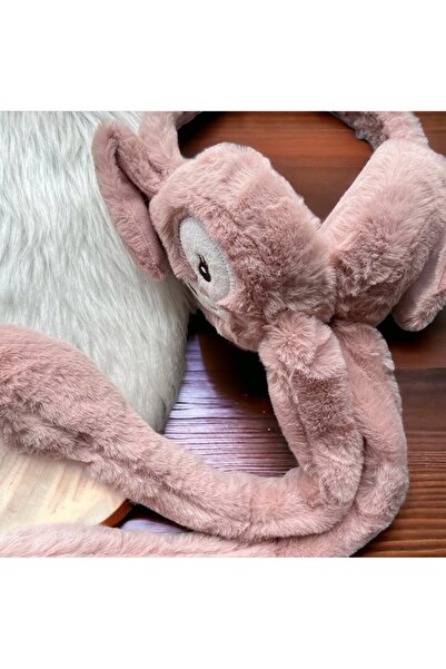 Hüfamkids Hareketli ve Sesli Oynar Kulaklı Peluş Tavşan Kulaklık