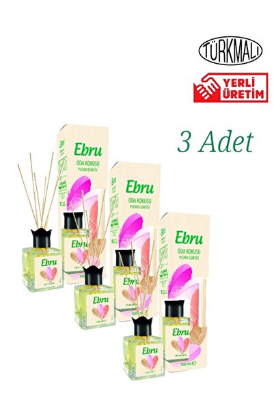 Ebru ODA KOKUSU BAMBU ÇUBUKLU EBRU PUDRA 100 MLX3