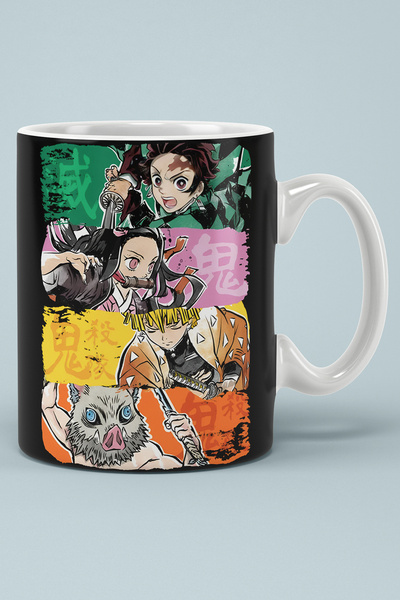OYART&DESIGN Anime Demon Slayer Baskılı Kupa Bardak