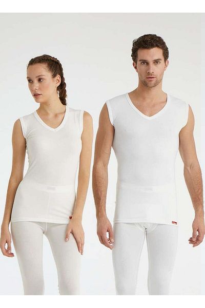 Blackspade Θερμικό εσώρουχο V-Neck Unisex Λευκό 9243