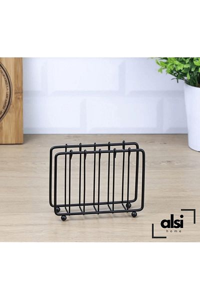ALSİ HOME Декоративна поставка за салфетки с крачета от неръждаема стомана с първо качество