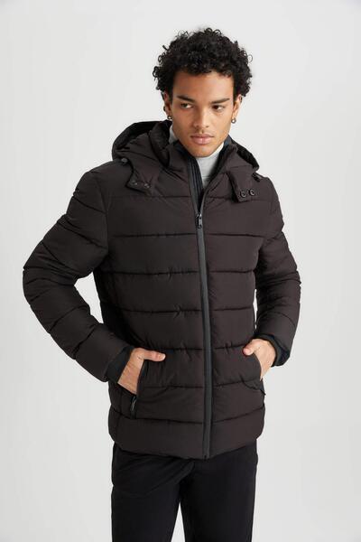 DeFacto Men's Coat - R0216Az/Bk27