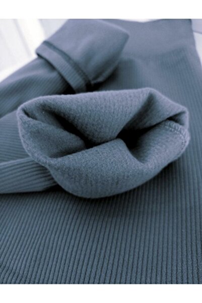 AFA 95% βαμβάκι - Μπαμπού 1ης ποιότητας Χειμερινό ψηλόμεσο επένδυση fleece κοτλέ εφέ σύσφιξης Άνετο κολάν με βαμβάκι μέσα