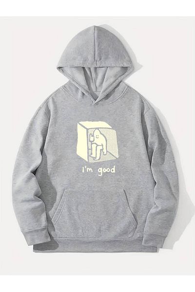 AMMA Unisex I'm Good Φούτερ με κουκούλα με κουκούλα με κουκούλα