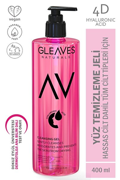 Gleaves Naturals Siyah Nokta Ve Akne Karşıtı Hyaluronik Asit Içerikli Yüz Tem...