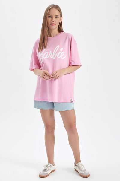 DeFacto Coool Barbie Oversize Fit Printed Short Sleeve T-Shirt B1093ax23hs