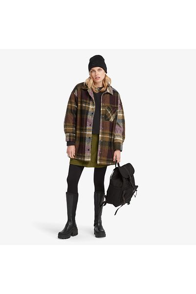 Timberland Дамска зелена пола от игловидно кадифе