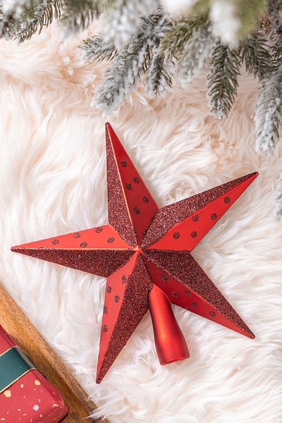 Karaca Home Star Patterned Red Christmas Cap
