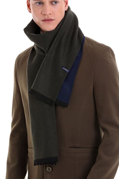 Hatemoğlu Khaki Plain Double Sided Thin Scarf