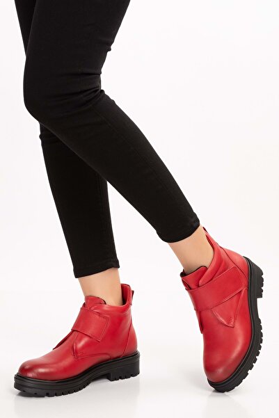 Gondol Kadın Hakiki Deri Kolay Giyim Anne Botu Anl.2722