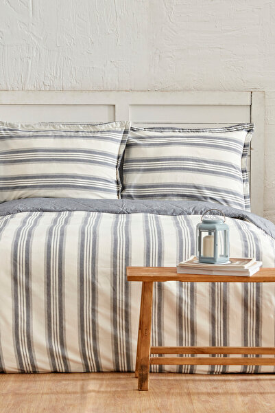 Karaca Home Dora Indigo Ipliği Boyalı Tek Kişilik Compelete Takımı