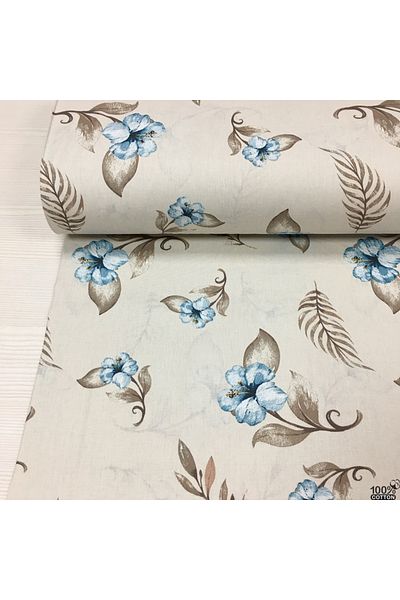 Renk Tekstil Σχέδιο κρίνο 100% βαμβακερό φυσικό ύφασμα ποπλίνας