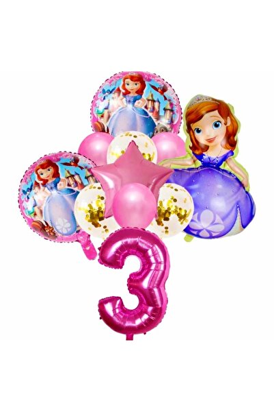 MFM Set baloane folie cu tema Sofia de 3 ani 100 cm