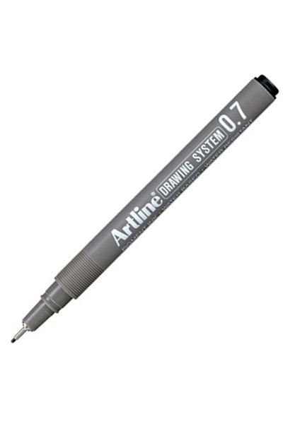tüftürük Artline 0.7 Mm Black Drawing Pen Drawing System