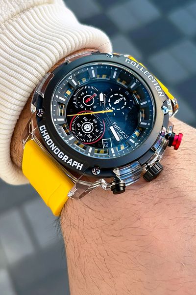 Ferrucci Function 3 Atm Waterproof Silicone Cord Men's Wristwatch