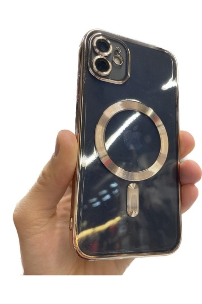 UnDePlus Apple Iphone 11 Kılıf Magsafe Kamera Lensli Korumalı Şeffaf Silikon ...