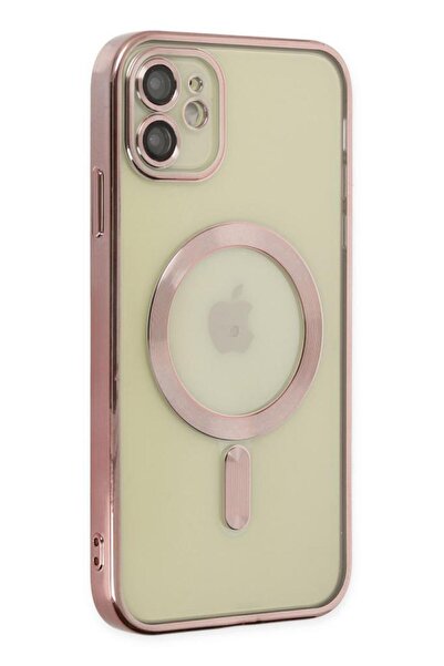 UnDePlus Apple Iphone 11 Kılıf Magsafe Kamera Lensli Korumalı Şeffaf Silikon Kapak