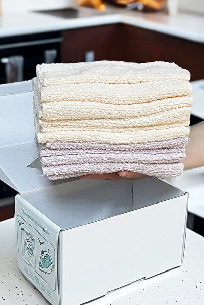 Minteks 12-Pack of Towel Cloths Reusable 100% Cotton.