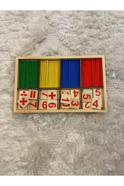 NUBEKİDSWOOD Ahşap Matematik Öğrenme, Sayı Sayma-Toplama Eğitici Oyuncak