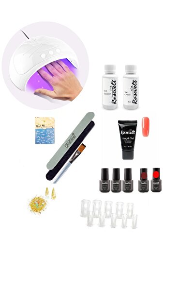 ROSEVELT Protez Tırnak Seti Yüksek Kalite Poly Jel