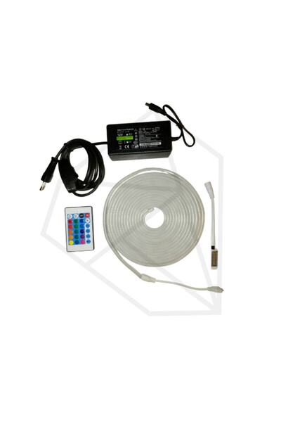 Ema Dükkan 12v 5 Metre Rgb Neon Led Prize Tak Çalıştır Kumandalı Neon Esnek Neon Şerit Led