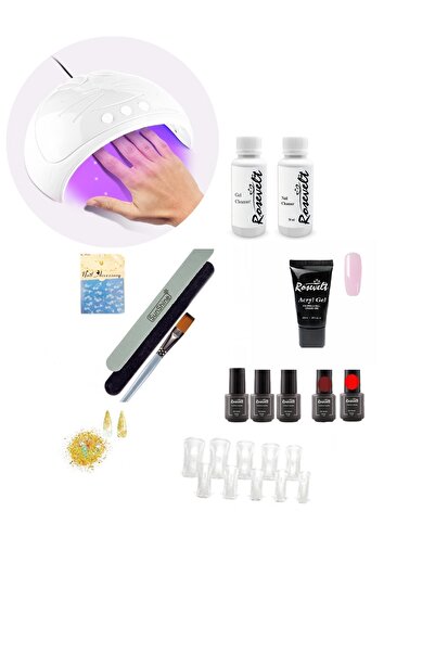 ROSEVELT Protez Tırnak Seti Yüksek Kalite Poly Jel