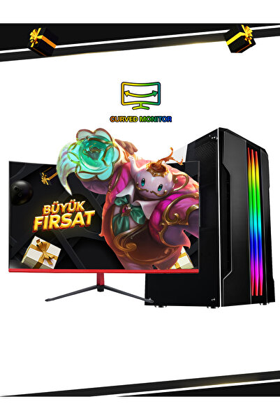 RAMTECH BİLGİSAYAR RG540-1010 PLUS İ5 4570 16RAM 480SSD RX550 23.6 CURVED MONİTÖR OYUNCU BİLGİSAYARI