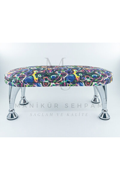 Venalisa Neon Desenli Manikür Sehpası Manikür Yastığı