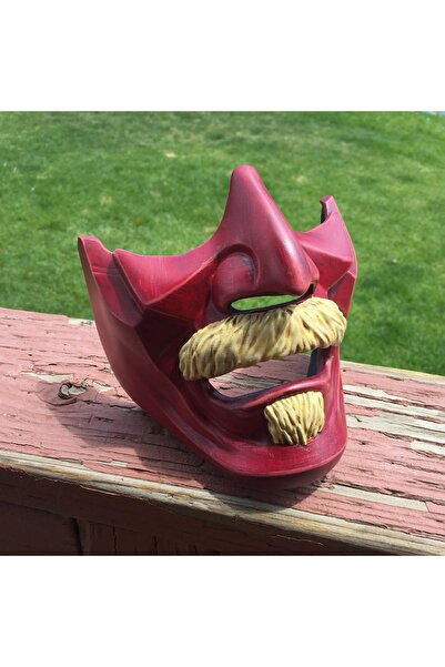 TuransoyCraft For Honor Kensei Maske Cosplay Samuray Maske Giyilebilir