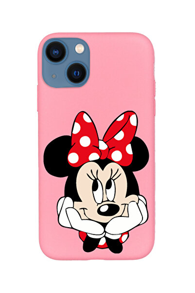 KaffCase İphone 15 Minnie Mouse Premium Silikon Telefon Kılıfı