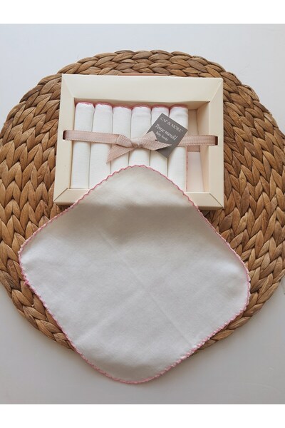 PİLEKİ BABY Baby Mouth Wipes (Pack of 7) Soft 100% Cotton Combed Wipes