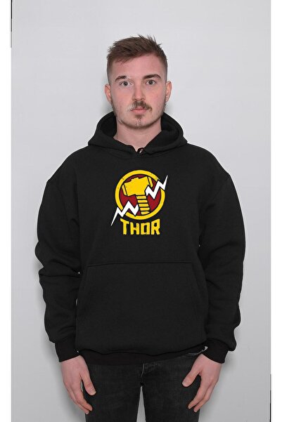 BIGROON Avengers Thor Hammer Loki Odin Asgard Unisex Sa kapuljačom Dukserica