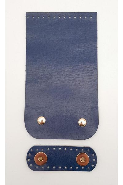 angel çanta aksesuar Αξεσουάρ Angel Bag 11x19 cm Πραγματικό δέρμα Διπλός Μαγνήτης Ναυτικό Μπλε Χρώμα Κάλυμμα Τσάντας Ανοιχτόχρωμο Μετα