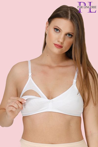 par lingerie pl SUTIEN DE ALAPTAȚIE FĂRĂ ȘOPICĂ ALBĂ