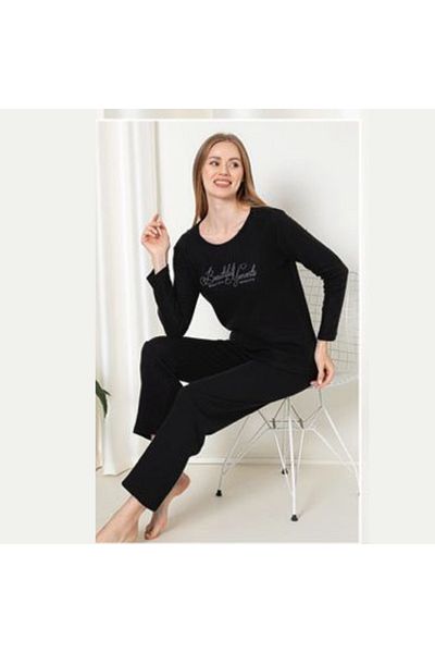 ERBAĞCI HOMEWEAR 100% Cotton Long Sleeve Pajama Set