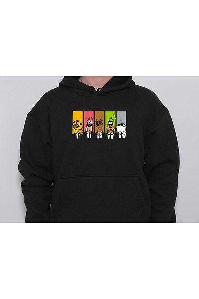 BIGROON Φούτερ με κουκούλα Scooby Doo Unisex - Pluto, Droopy και Gufi Snoopy