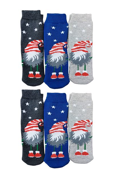 Ollero 6 Pairs of Children's Anti-Slip Soles Thick Towel Socks Silicone