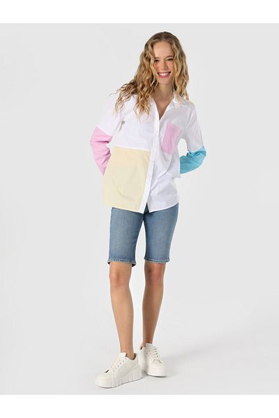 Colin's Multicolor Women's Long Sleeve Shirt with Regular Fit Pockets