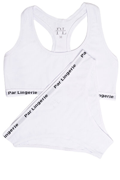 par lingerie pl Sports Bustier Set White