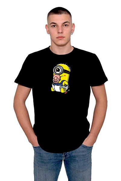 BIGROON Minion Baby Banana Kingdom Sa deznom unisex majica