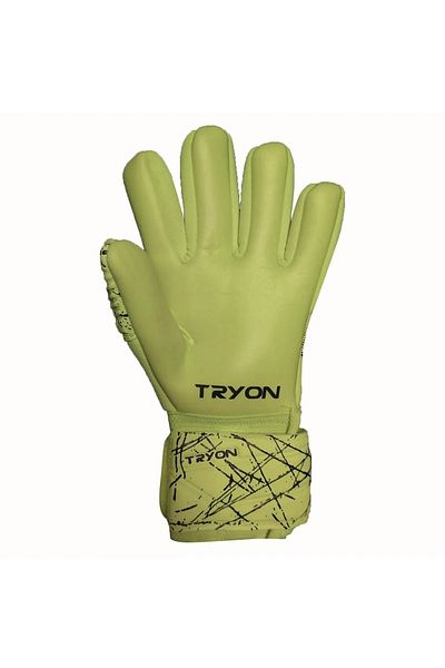 TRYON Tryn2022 Tryon Plus Goalie Gloves Highlighter Yellow Black Goalkeeper Gloves
