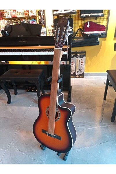 PUANDORG RAVENNİ RCG-120 4/4 KLASİK GİTAR TAM BOY KESİK KASA (KILIF+PENASETİ+KAPO HEDİYELİ)