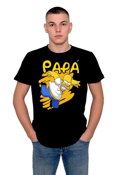 BIGROON Tricou Simpson Homer Papa Tată Simpson Tricou unisex