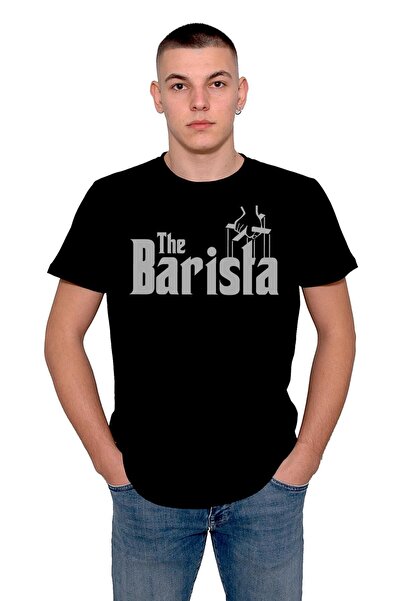BIGROON Μπλουζάκι Unisex - Barista Godfather Bartender Art Coffee Design