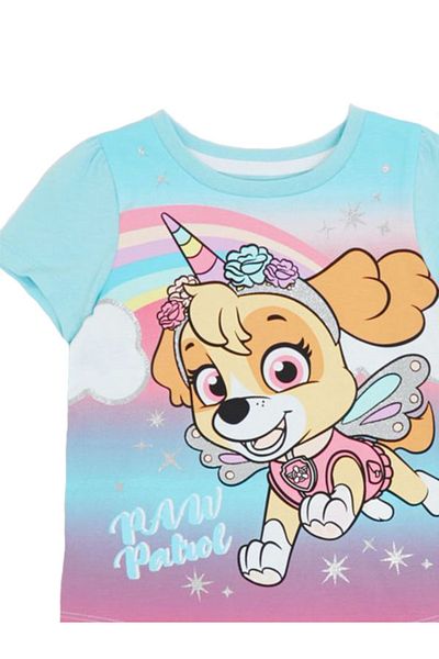 Next Paw Patrol Girl's Top and Bottom Shorts Set