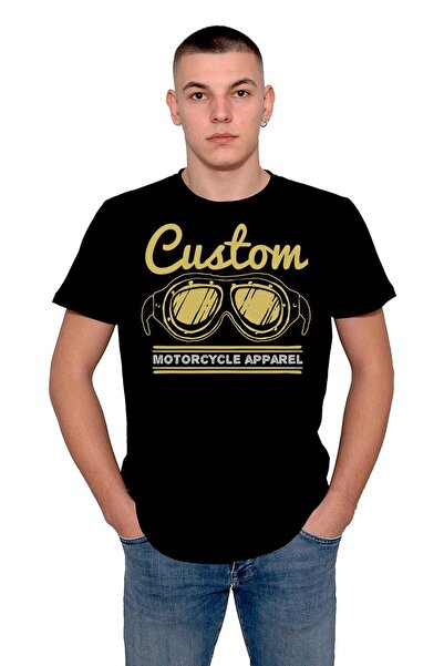 BIGROON Tricou unisex Harley - Design personalizat de ochelari de motocicletă...